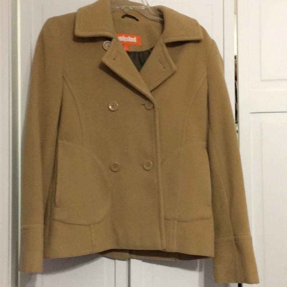 Camel colors pea coat